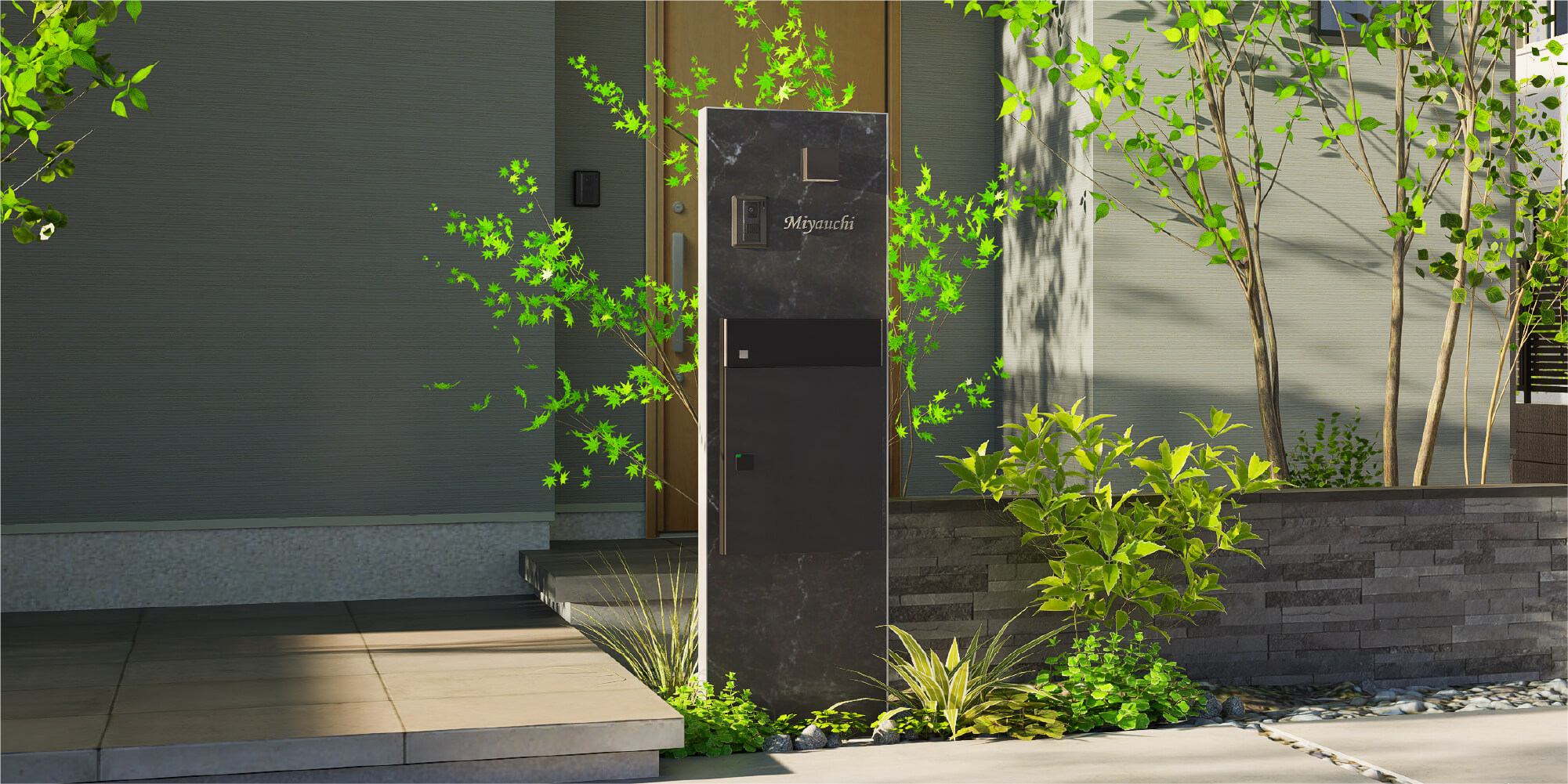 エバーアートボード門柱ステンレージ