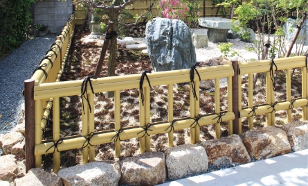 竹垣・和風フェンス ユニットフェンスL型