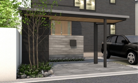 門屋根・エントランスフレーム トライゲートルーフ