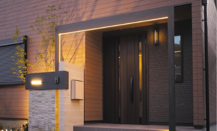 門屋根・エントランスフレーム フレームライティングフェイス