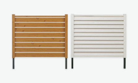 アルミ形材フェンス こだわり板風美フェンス 風美ルーバーフェンス ポリカ仕様