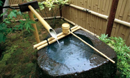 和風ガーデン・坪庭 筧・天然竹筧・坪庭グッズ