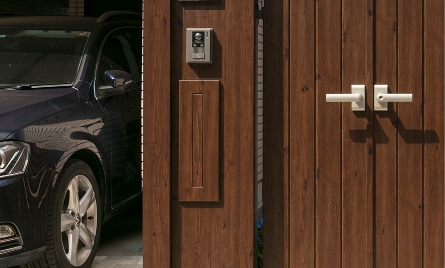 宅配ボックス・ポスト アート・ウッド縦型ポスト