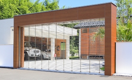 シャッターゲート・伸縮門扉 エバーアートボード シャッターゲート