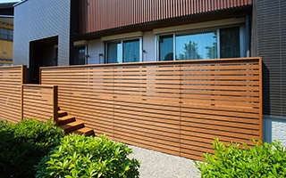 天然木フェンス