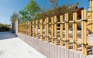 合成四ツ目垣・衝立