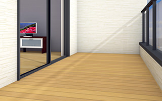 エバーエコウッド バルコニーデッキ仕様