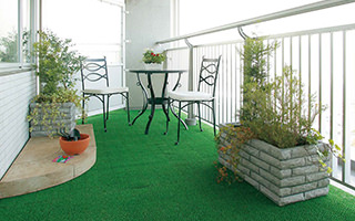 ベランダ用 ジョイント式人工芝