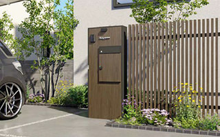 エバーアートボード機能門柱V2H