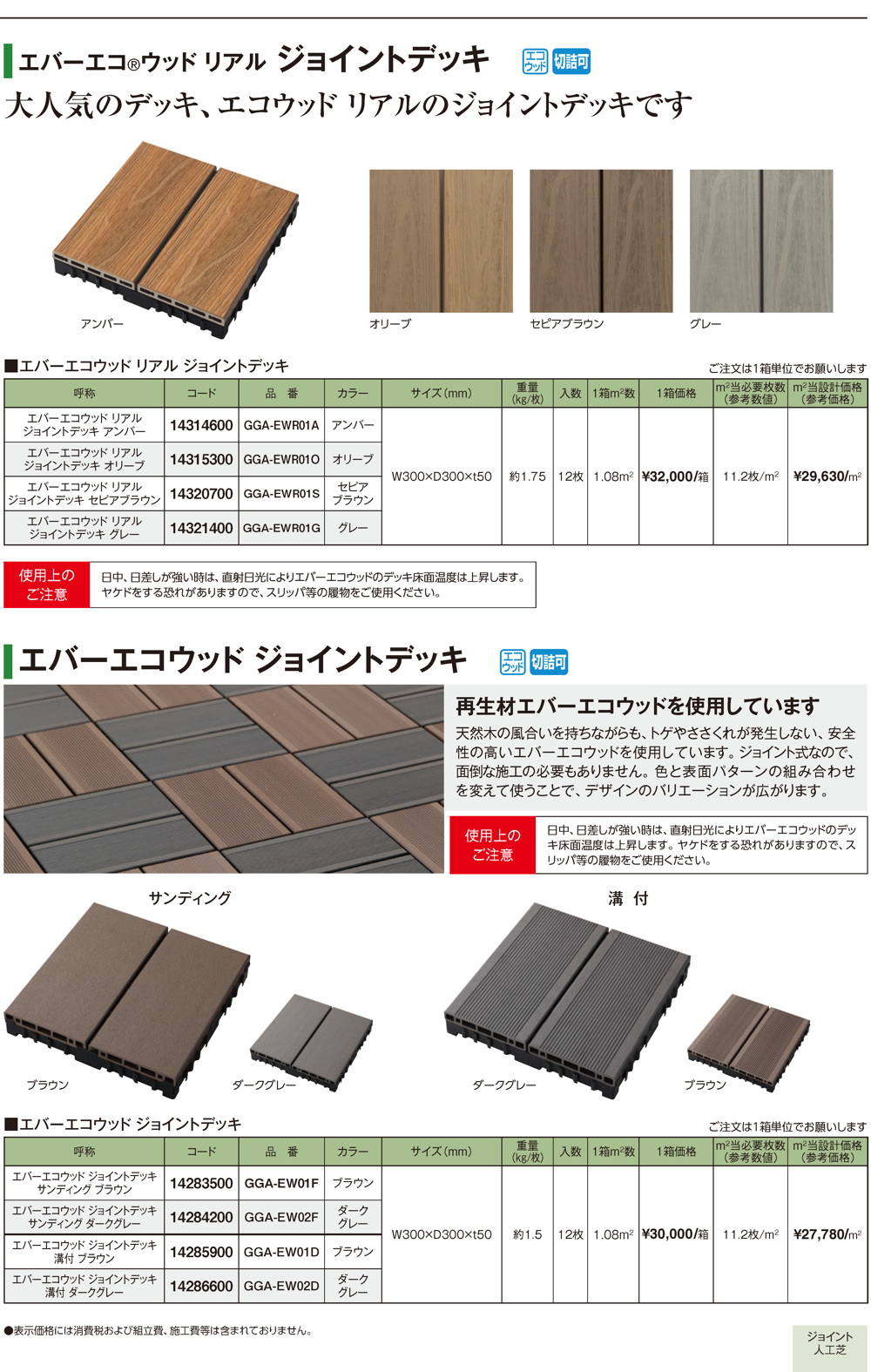 エバーエコウッドジョイントデッキ
