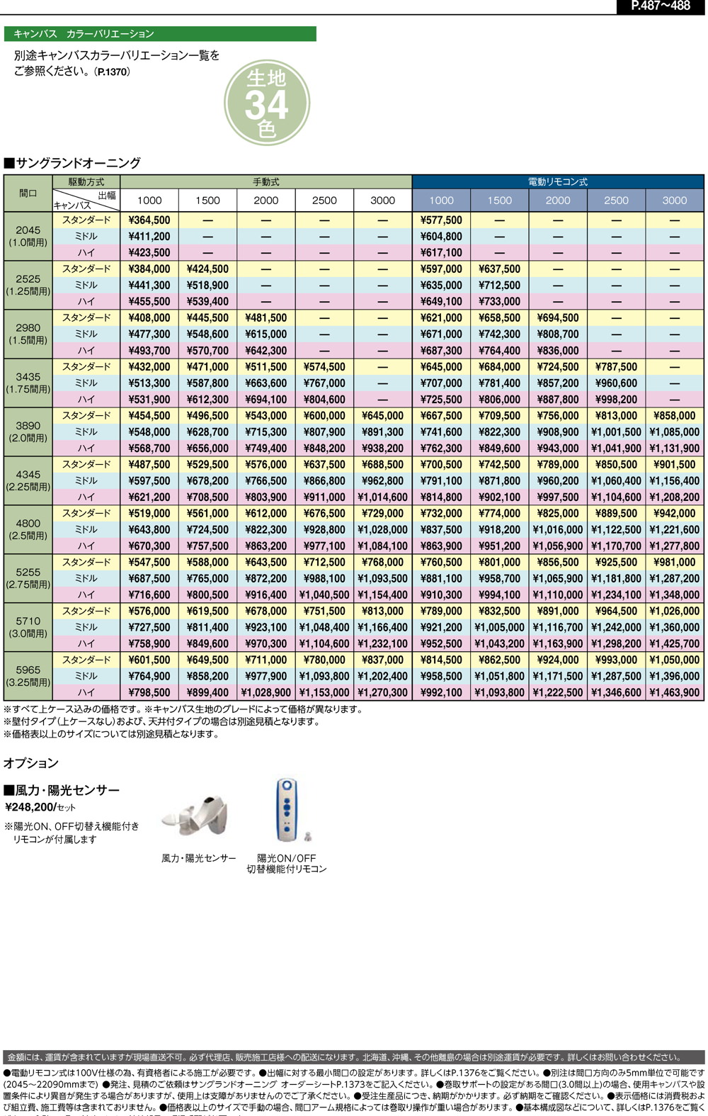 サングランドオーニング